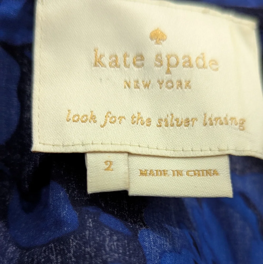 Kate Spade Hibiscus Ruffle V-Neck Dress